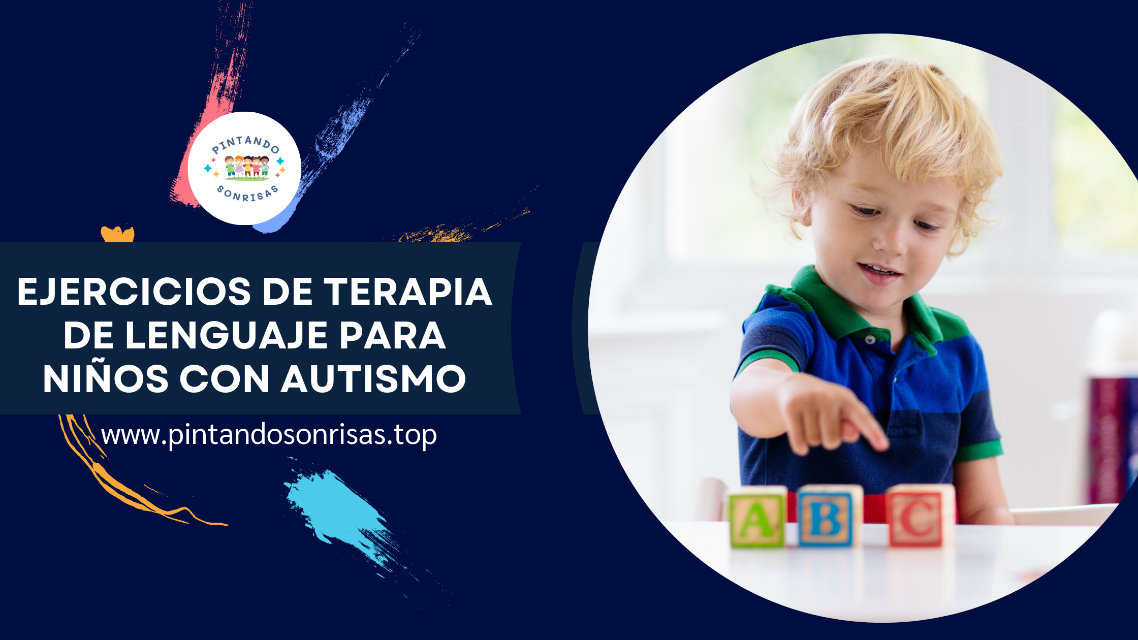 Ejercicios de terapia de lenguaje para niños con autismo