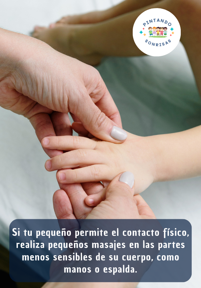 Masajes musculares para niños TEA