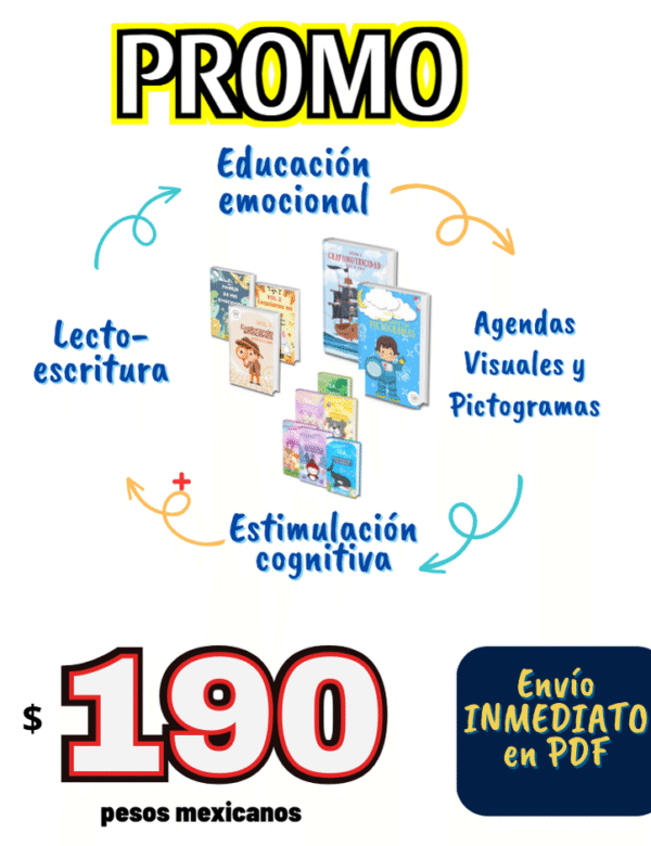 Promoción 4 Paquetes | Actividades para niños con Autismo